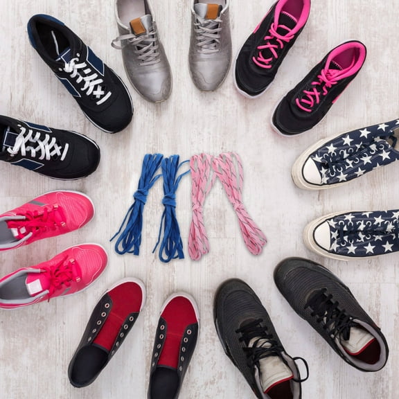 RENACLIPY Ice Hockey Skate Laces, 2 Pairs Polyester Replacement Laces for Hockey Skates Performance and Comfort