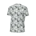 thumbnail image 6 of Wukai African Animals Print Men's Short-Sleeved Mesh T-Shirt,Quick-Dry Short Sleeve Workout T-Shirt-6X-Large, 6 of 8