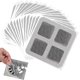 thumbnail image 1 of 50Pcs Disposable Shower Drain Hair Catcher, 4" X 4" Square Shower Floor Drain, 1 of 5