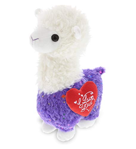 valentines llama plush