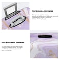 thumbnail image 5 of Haiem Lavender Glitter Foil Stripes Luggage Cover Printed Suitcase Covers for Luggage Elastic Washable Suitcase Protector Fits 18-32 Inch Luggage-Small, 5 of 9