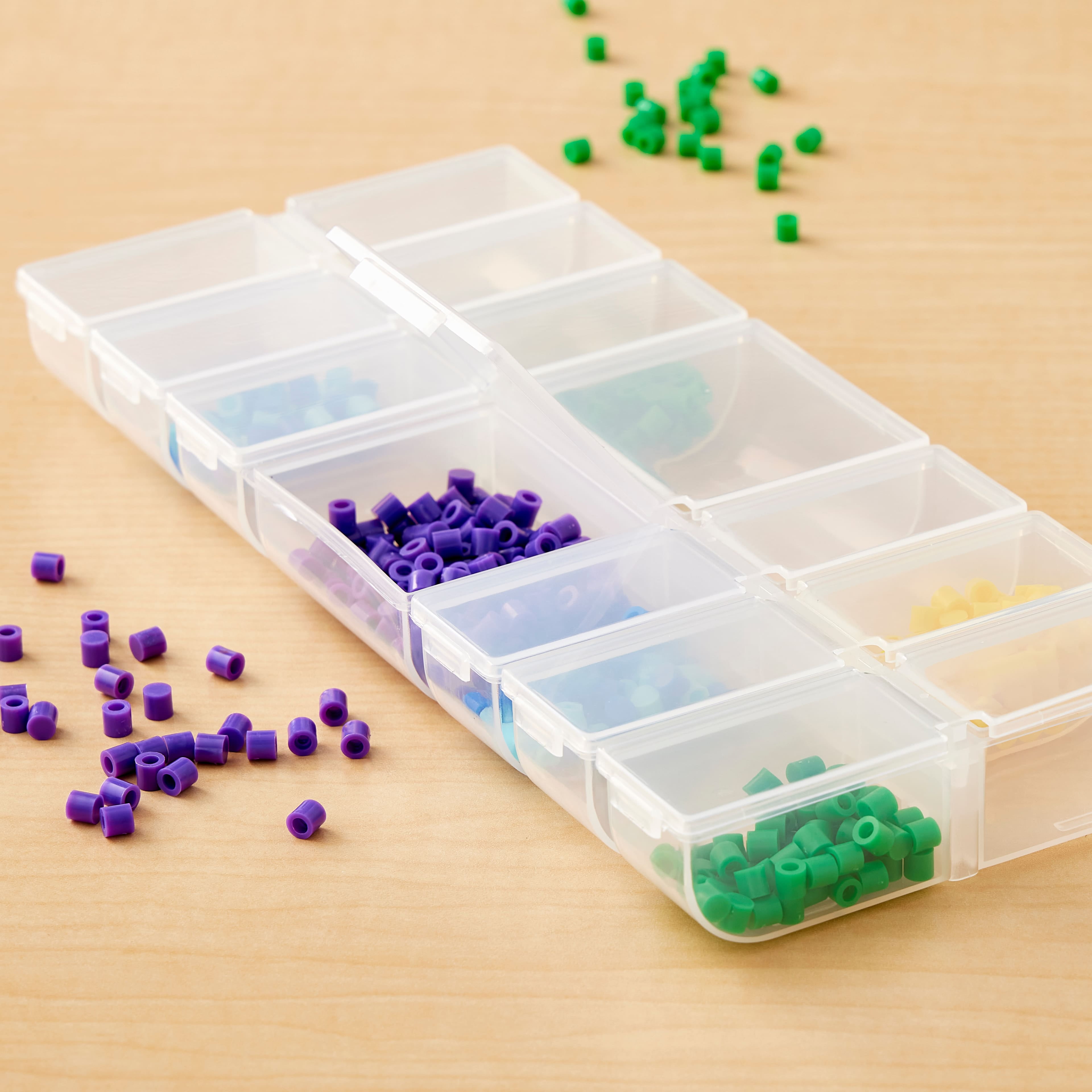 8 Pack: Bead Organizer Carrying Case by Simply Tidy™ in Clear, 10 x 8 x  1.8