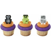 Halloween Robot Cupcake Rings