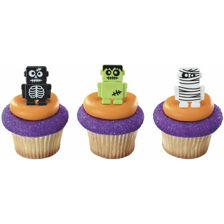 Halloween Robot Cupcake Rings