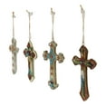 thumbnail image 4 of Rustic Western Native Indian Christian Crosses Set of 4 Christmas Tree Ornaments, 4 of 10