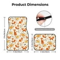 thumbnail image 5 of Naloa Flower Fox Car Foot Mat Set of 4 Pieces - Universal Floor Liner Neoprene Full Set Floor Mats for Cars Trucks SUV, 5 of 7