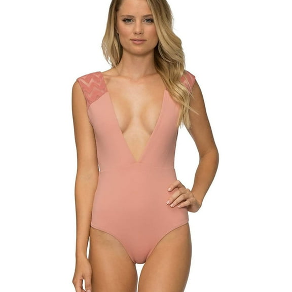 Tavik Womens Eden One Piece Tank Swimsuit, Pink, X-Small