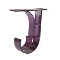 thumbnail image 2 of Yuarrent 1 pieza de aleación de aluminio ventana cortina barra de cortinas soportes DIY poste cortina soportes espesar soporte estante decoración Tratamientos de ventanas vino rojo 81x60mm Yuarrent JJ18721-02, 2 of 6