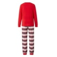 thumbnail image 3 of Family Matching Christmas Pajamas Sets Long Sleeve Elk Print Tops Pattern Print Pants or Jumpsuit, 3 of 6