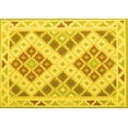 thumbnail image 1 of Ahgly Company Machine Washable Indoor Rectangle Southwestern Yellow Country Area Rugs, 4' x 6', 1 of 4