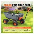 thumbnail image 2 of Dump Cart Garden, 1500 lbs Heavy Duty Poly Utility Wagon with 13 inch Tires & 2-in-1 Handle, 2 of 7