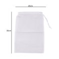 thumbnail image 4 of 2-Pack Nylon Straining Bags - 20x30cm Reusable Mesh Filter for Brewing, Juicing & Cheesemaking, Fine-Weave Food-Grade Strainer with Drawstring Closure, 4 of 6