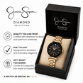 thumbnail image 7 of Jessica Simpson Diamond Collection Women Watch, Classic Quartz, Metal Band, Round Faceted Crystal Face, Elegant Dress Watch for Women, 7 of 7