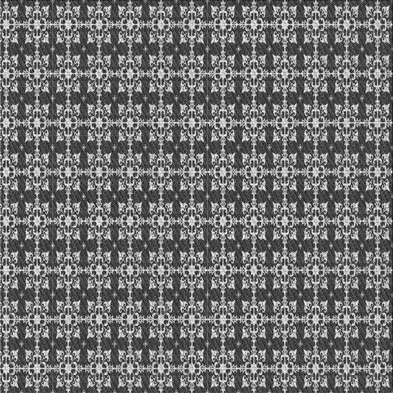 Ahgly Company Indoor Square Patterned Dark Gray Area Rugs, 6' Square