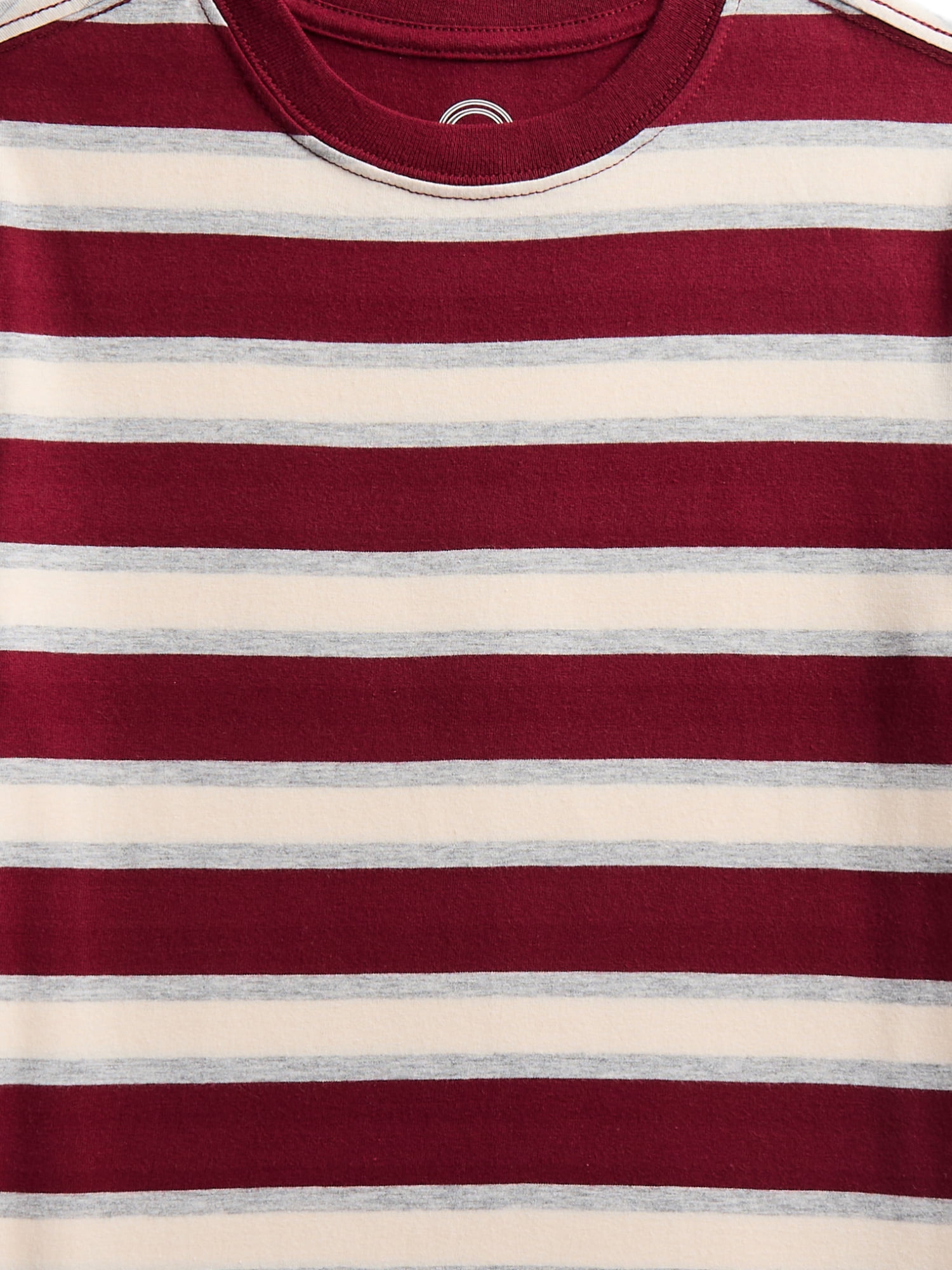 Wonder Nation Boys' Striped Tee with Short Sleeves, Sizes 4-18 & Husky