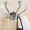 Silver, variant on 1PC 3 Hooks Rotatable Hanging Robe Hooks Wall Mounted Aluminum Alloy Coat Hanger Hook Bathroom Towel Clothes Bath Ball Rack