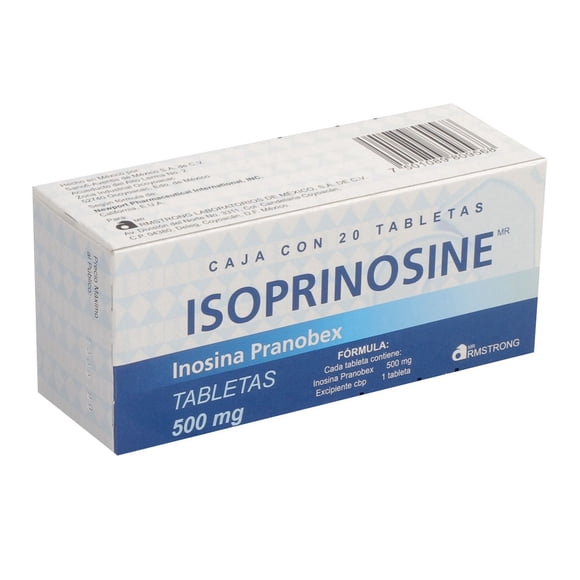 Isoprinosine tabletas 20 pzas de 500 mg c/u