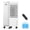 light white, variant on AEROZY Evaporative Air Swamp Cooler，Hoseless Quiet Oscillating AC, 6 Ice Packs for Bedroom Office Indoor Outdoor