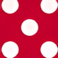 thumbnail image 2 of Unique Red and White Polka Dot Plastic Tablecloth, 54" x 108", 2 of 3