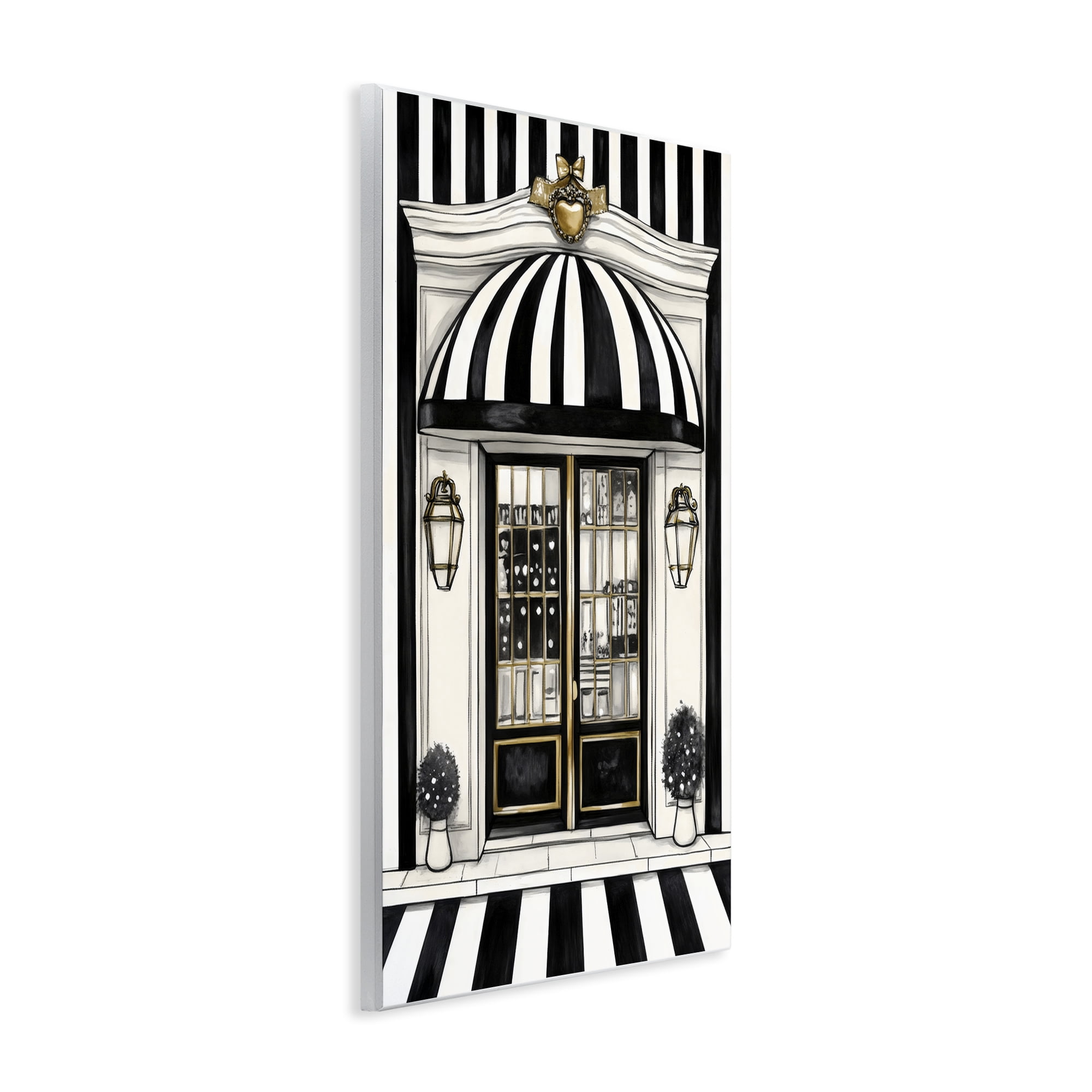 Stupell Industries Paris Storefront Facade Wall Plaque Art, design by Petal Prints Design