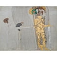thumbnail image 3 of Gustav Klimt 18x15 Black Modern Framed Museum Art Print Titled - Beethovenfries; ‘The Sufferings of the Weak Mankind’ and ‘The Well -Equipped Strong’ (Tafel 3, Left Long Wall) (1901), 3 of 5