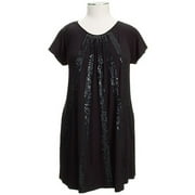 Women's Plus Sequin Jersey A-Line Tunic Dress