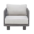 thumbnail image 6 of Cancun Aluminum Sofa Set with Dark Gray Rope in Silver Cushion, 6 of 7