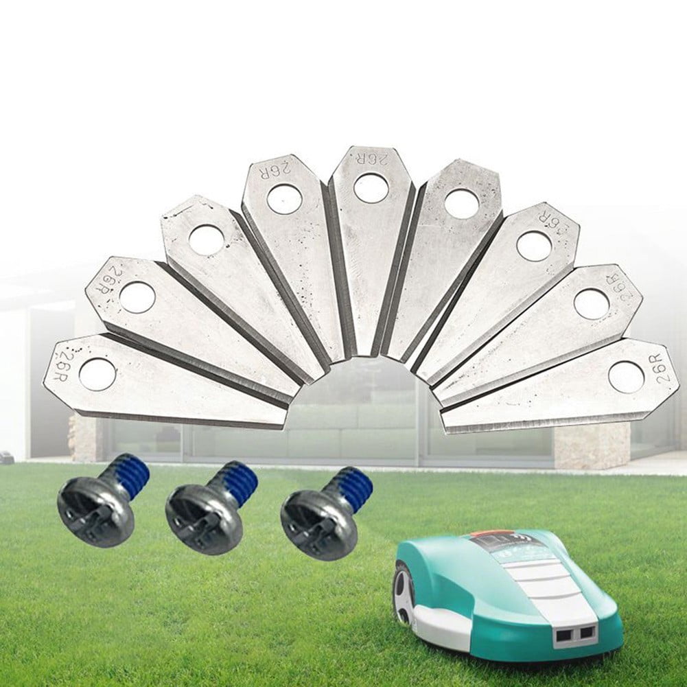 Extra Sharp Replacement Blades For Bosch Indego & Genisys 9 Robot Lawn Mowers – No Screws Needed
