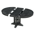 thumbnail image 5 of EUROCO 5-Piece Dining Table Set for 4,Round Kitchen Extendable Dining Table with 4 Dining Upholstered Chairs and Wooden Frame,Dining Room Table Set for Small Space,Living Room,Black, 5 of 8
