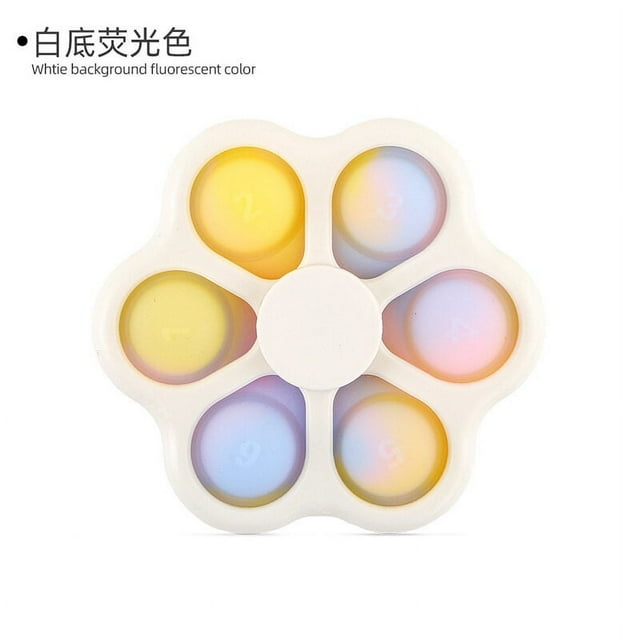 Pop-up fidget spinner, push bubble spinner, simple fidget spinner, stress relief, fidget spinner toy with push bubbles, suitable for adults and children