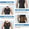thumbnail image 2 of ANYFIT WEAR Mens Slimming Shirt Body Shaper Vest Workout Tummy Control Tank Tops Abs Abdomen Undershirts, 2 of 7