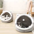 thumbnail image 3 of DABEI Cozy Cartoon Cat Cave Bed - Keep Your Kitten Warm And Snug In This Cute Pet House!, 3 of 12