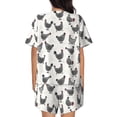 thumbnail image 3 of Bixox Women's Funny Chicken Printed Pajama Set 2 Piece Lounge Set Top and Shorts Soft Pajamas, Shorts with Pockets, 3 of 7