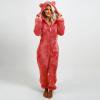 thumbnail image 1 of Pantalon Large pour Femmes Combinaison à Manches Longues avec Capuche Pyjama Décontracté d'Hiver Chaud, 1 of 6