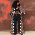 thumbnail image 2 of 2Chique Boutique Women's Geometric Print Long Kimono Duster Robe Coat Cover Up Kaftan, 2 of 2