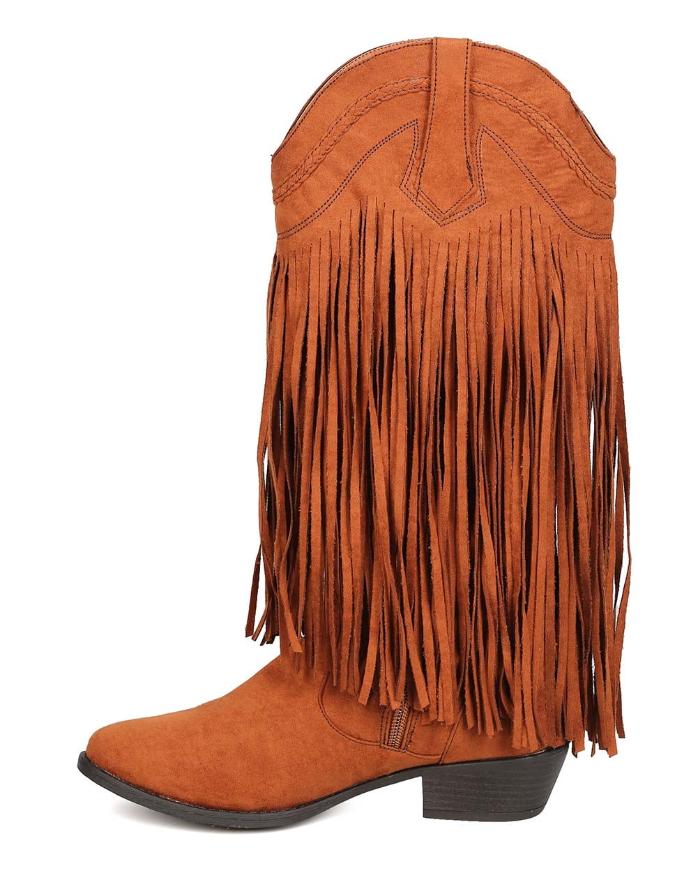 Qupid fringe boots hotsell