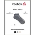 thumbnail image 4 of Reebok Women’s Cushion Ankle Socks with Waffle Mesh, 10 Pack, Size 4-10, 4 of 5