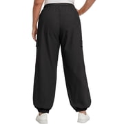 Cueply Womens Plus Size Cargo Pants with Pockets Casual Joggers Sweatpants Drawstring Adjustable Loose Fit Workout