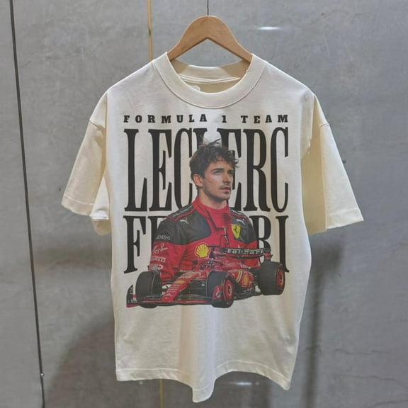 Charles Leclerc Ferrari F1 T-Shirt, Leclerc 16 Formula Racing Tee, Vintage Ferrari Motorsport Shirt, Formula One Fan Gift
