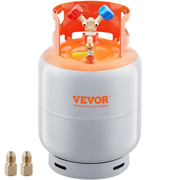 VEVOR Refrigerant Recovery Tank, 30 lbs Capacity, 400 psi Portable