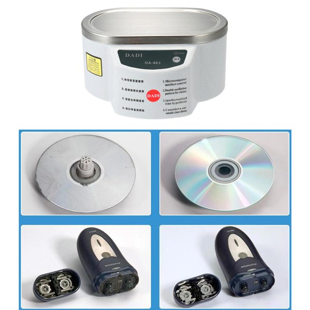 limpiadora ultrasónica de 600 ml para relojes de prótesis, peines, herramientas, piezas, instrumentos 30W