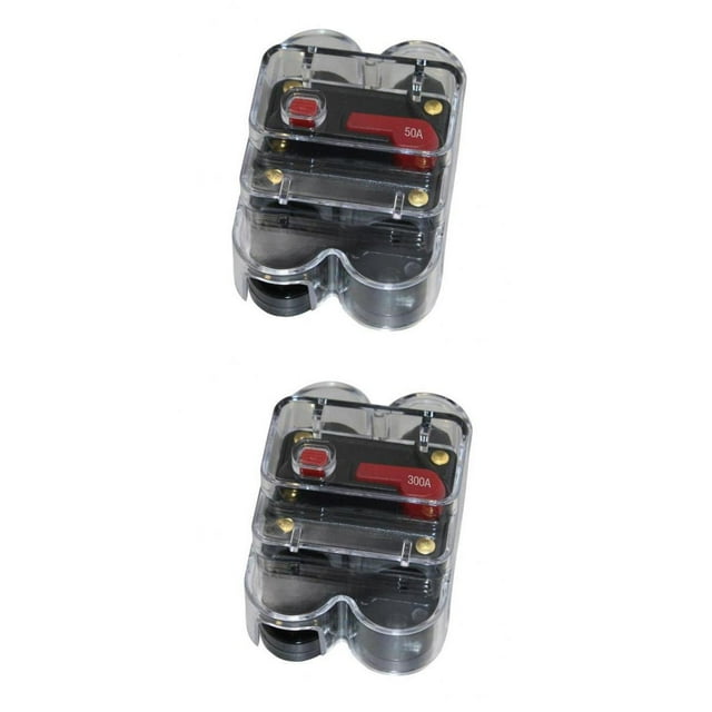 2x 300A + 50A Sunnimix Manual Radio de Audio para Automóvil Protector de Disyuntor