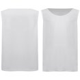 thumbnail image 2 of Miutii Kids Boys Girls Sleeveless Vest Tank Basketball Tops Crew Neck Fitted Quick-Drying Breathable White L, 2 of 9