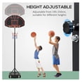 thumbnail image 3 of SONGMY Portable Basketball Hoop Stand, Height-Adjustable Basketball System with 29'' Backboard and Wheels for Indoor and Outdoor Use, 3 of 9