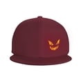 thumbnail image 3 of DouZhe Flat Brim Cap Casquette Snapback, Halloween Visage Émotion Imprime Rouge Adulte Casquette de Baseball Réglable, 3 of 6