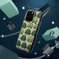 thumbnail image 4 of DistinctInk Hybrid (Acrylic / TPU) Clear Slim Fit Case for Apple iPhone 15 PLUS (6.7" Screen) - "Whimsical Turtle Parade: A Playful Pattern", 4 of 8