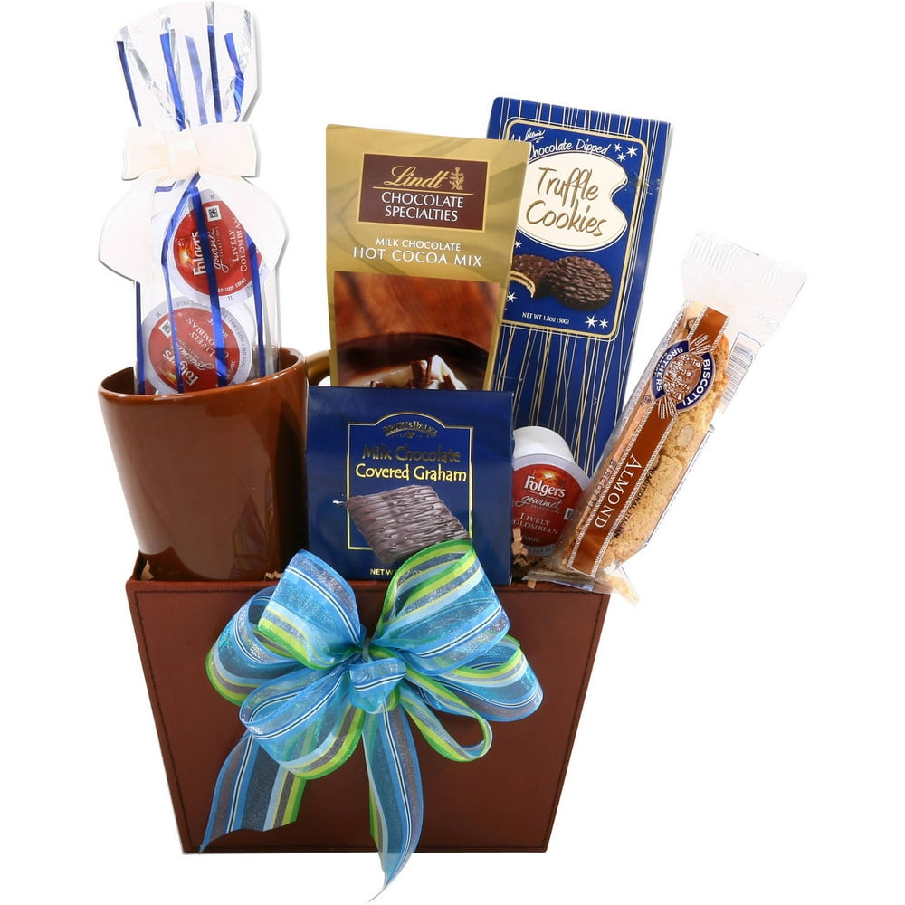 Alder Creek Coffee and Cookies Gift Basket, 10 pc