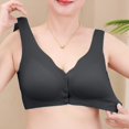 thumbnail image 2 of Jiaweic Women Bra Underwear Front Button Seamless Push Up Vest Bra - Comfort and Style in One Dark Gray,XL, 2 of 5