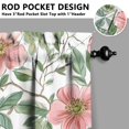 thumbnail image 5 of Vintage Country Curtains 36 Inch - 3 Panel Rustic Bloom Set with Bohemian Wildflowers, Rod Pocket Kitchen, 5 of 6