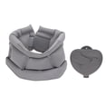 thumbnail image 1 of Bunblic Inflatable Travel Pillow Breathable Neck Support Pillow for Office Car Train grey, 1 of 7